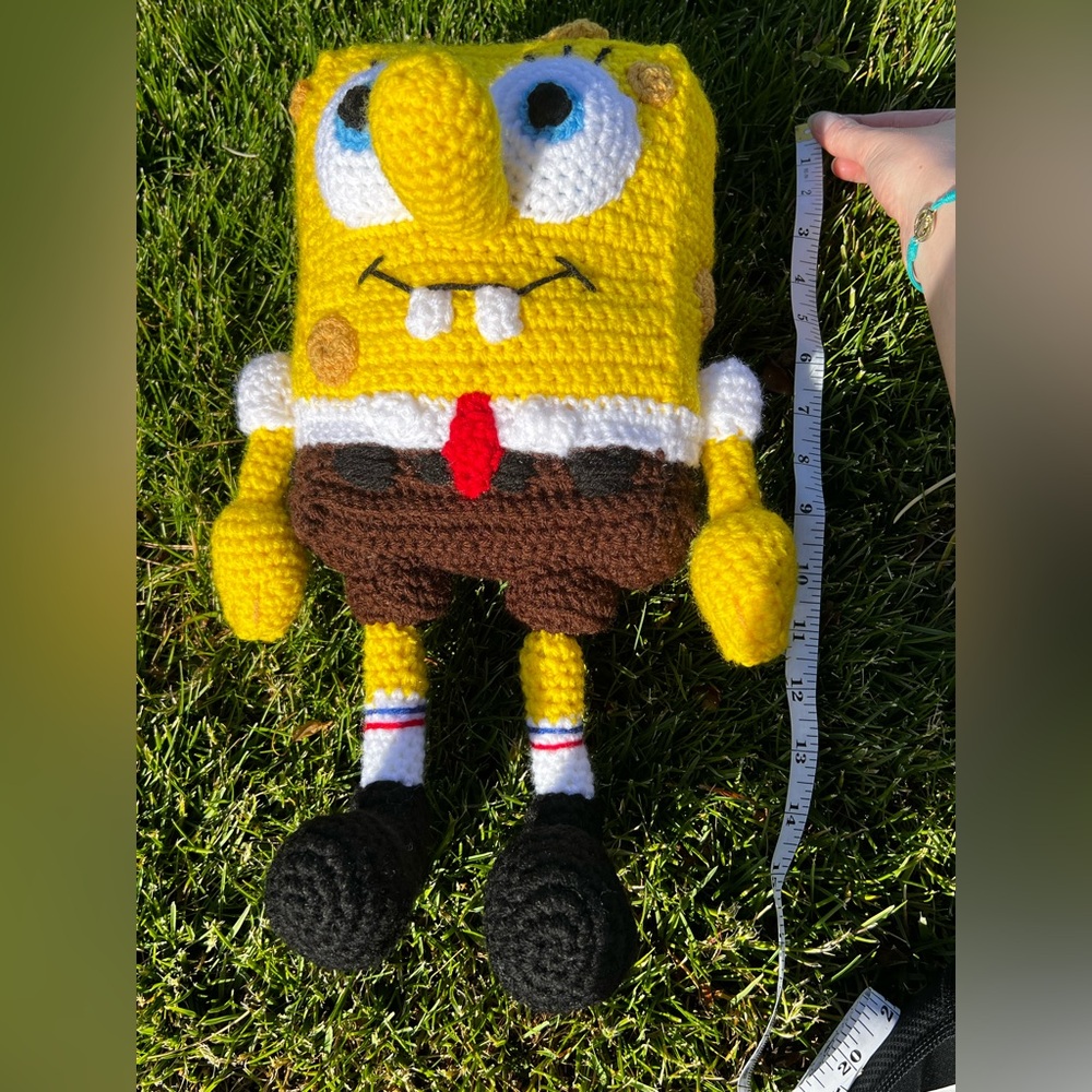Hand Crocheted SpongeBob SquarePants Stuffed Animal Plushie! - Picture 16 of 17